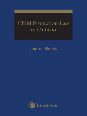 cover image of Child Protection Law in Ontario